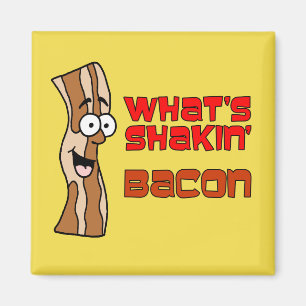 Wat is Shakin Bacon Cartoon? Magneet