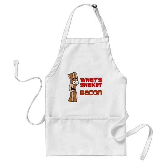 Wat is Shakin Bacon Cartoon Schort? Standaard Schort (Voorkant)