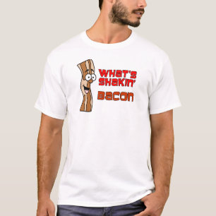 Wat is Shakin Bacon met Bacon Cartoon? T-shirt