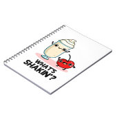 Wat is Shakin Funny Cherry Milkshake Pun Notitieboek (Linkerzijde)