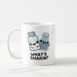 Wat is Shakin Funny Salt en Pepper Shaker Pun Koffiemok