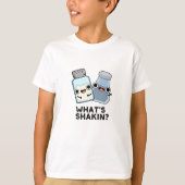 Wat is Shakin Funny Salt en Pepper Shaker Pun T-shirt (Voorkant)