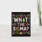 Wat is Sigma Grappige Kerstman Gen Alpha Kerstmis  Kaart (Voorkant)