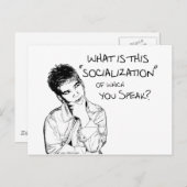 Wat is socialisatie? briefkaart (Voorkant / Achterkant)