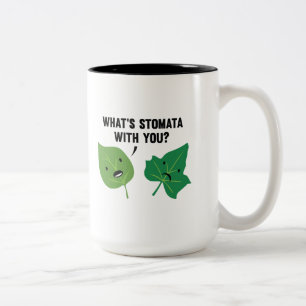 Wat is Stomata met jou? Tweekleurige Koffiemok
