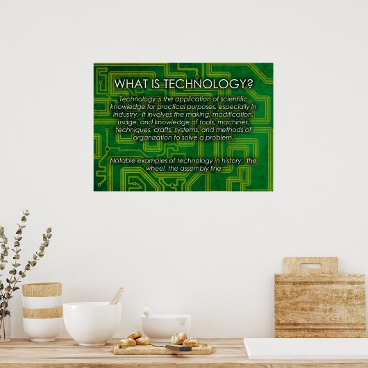 Wat is Technologie? Poster (Keuken)
