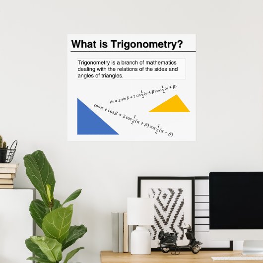 Wat is Trigonometrie? Poster (Thuiskantoor)