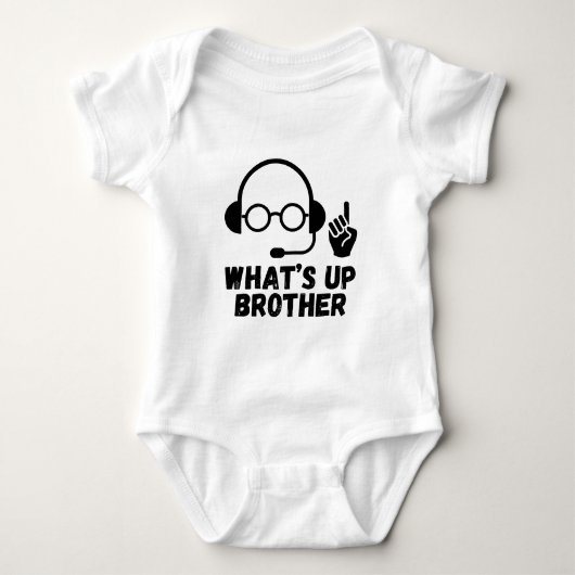 Wat is Up Brother? internet meme Romper (Voorkant)