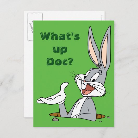 WAT IS UP DOC?™ BUGS BUNNY™ Rabbit Hole Briefkaart (Voorkant / Achterkant)