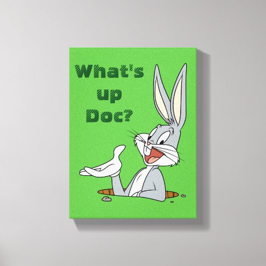WAT IS UP DOC?™ BUGS BUNNY™ Rabbit Hole Canvas Afdruk (Voorkant)