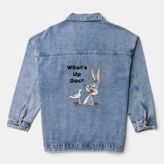 WAT IS UP DOC?™ BUGS BUNNY™ Rabbit Hole Denim Jacket (Achterkant)