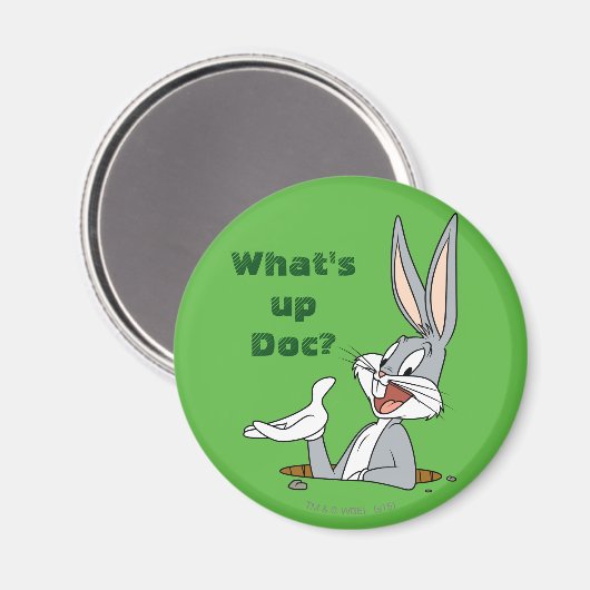 WAT IS UP DOC?™ BUGS BUNNY™ Rabbit Hole Magneet (Voorkant / Achterkant)