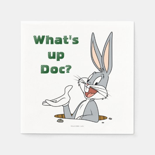 WAT IS UP DOC?™ BUGS BUNNY™ Rabbit Hole Servetten (Voorkant)