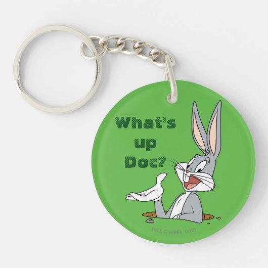 WAT IS UP DOC?™ BUGS BUNNY™ Rabbit Hole Sleutelhanger (Voorkant)