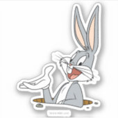 WAT IS UP DOC?™ BUGS BUNNY™ Rabbit Hole Sticker (Voorkant)
