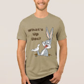 WAT IS UP DOC?™ BUGS BUNNY™ Rabbit Hole Tri-Blend Shirt (Voorkant)