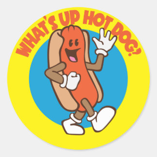 Wat is Up Hot Dog? - De Stickers