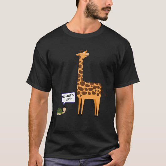 Wat is Up Turtle en Giraffe T-shirt (Voorkant)