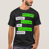 Wat is uw adres Funny Networking Computer Nerd T-shirt (Voorkant)