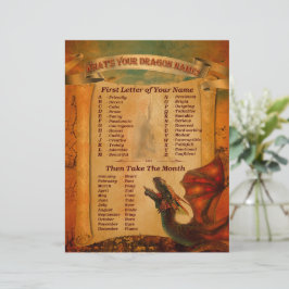 Wat is uw afdrukbare naam voor draak