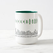 Wat is uw Elf Name Mok? Tweekleurige Koffiemok (Voorkant rechts)