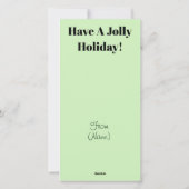 Wat is Uw Naam van het Elf? Het Wenskaart van de Feestdagenkaart (Achterkant)