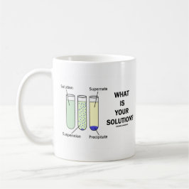 Wat is uw oplossing? (Chemische Humor) Koffiemok