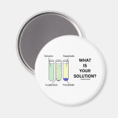 Wat is uw oplossing? (Chemische Humor) Magneet (Voorkant / Achterkant)