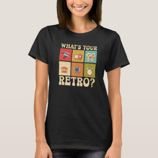 Wat is uw Retro Party Vintage 80s 90s Klassiek T-shirt