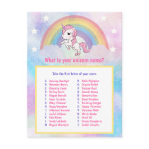 Wat is uw Unicorn Name Game
