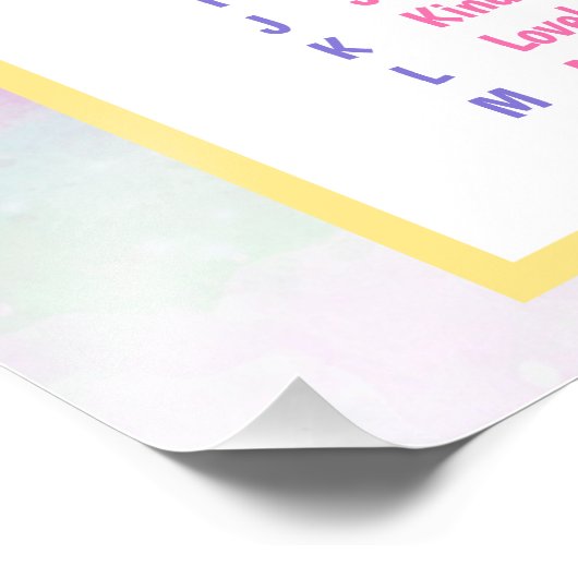 Wat is uw Unicorn Name Game Foto Afdruk (Hoek)