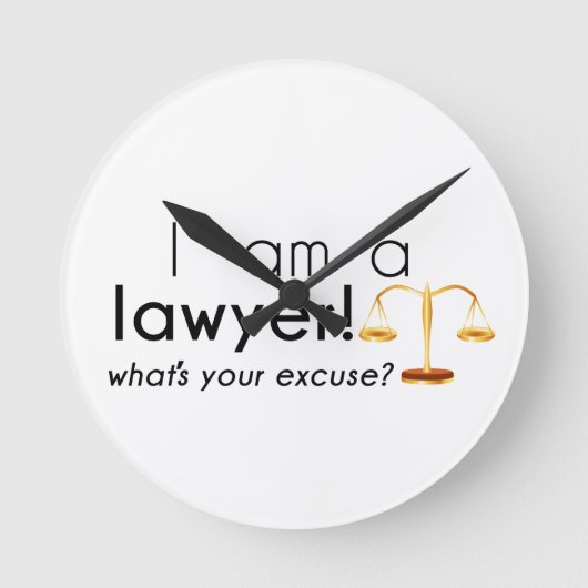 wat is uw verontschuldiging? ronde klok (Voorkant)