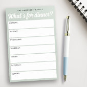 Wat is voor diner licht salie groene weekplanner post-it® notes