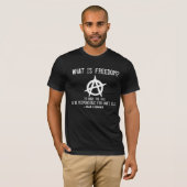 Wat is vrijheid? Individueel anarchisme T-shirt (Voorkant volledig)
