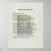 Wat is Wicca Poster (Voorkant)