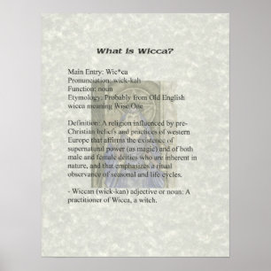 Wat is Wicca Poster