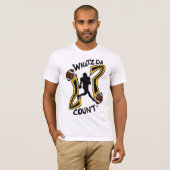 WAT IS Z DA TEGEN ZWARTE EN GEEL FOOTBALL LOGO T-SHIRT (Voorkant volledig)