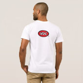 WAT IS Z DA TEGEN ZWARTE EN GEEL FOOTBALL LOGO T-SHIRT (Achterkant volledig)