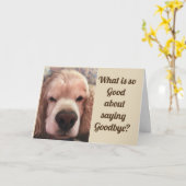 WAT IS "ZO GOED" OVER GEZEGDE ***GOODBYE?** KAART (Gele Bloem)