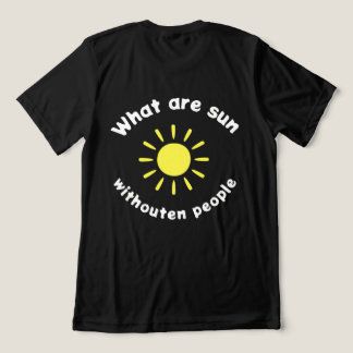 Wat is zon zonder mensen Tri-Blend shirt