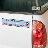 Wat is zwart en wit bumpersticker (Op Truck)