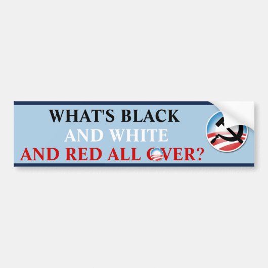 Wat is zwart en wit bumpersticker (Voorkant)