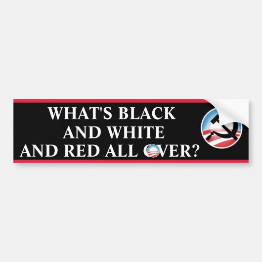Wat is zwart en wit bumpersticker (Voorkant)