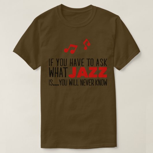Wat jazz is t-shirt (Design voorkant)
