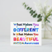 Wat je anders maakt, is bemoedigend. briefkaart (Staand voorkant)