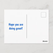 Wat je anders maakt, is bemoedigend. briefkaart (Achterkant)