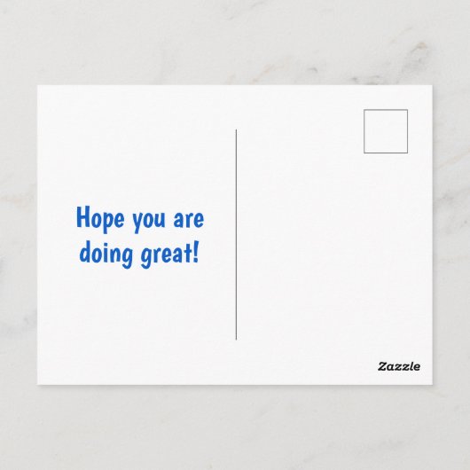 Wat je anders maakt, is bemoedigend. briefkaart (Achterkant)