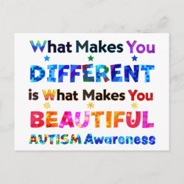 Wat je anders maakt, is bemoedigend. briefkaart