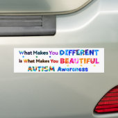 Wat je anders maakt, is bemoedigend. bumpersticker (Op auto)