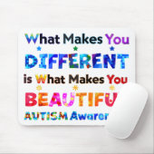 Wat je anders maakt, is bemoedigend. muismat (Met muis)